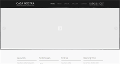 Desktop Screenshot of casanostraitalian.co.uk