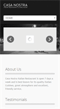 Mobile Screenshot of casanostraitalian.co.uk