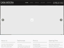 Tablet Screenshot of casanostraitalian.co.uk